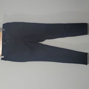 H&M pants womens size 8 black embroidered front flexible pliable comfy H&M